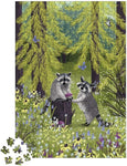 Janod Racoon Bandits Puzzle - 500-Piece Forest Wildlife Art