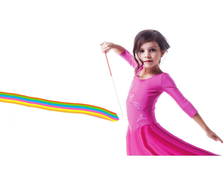 Rainbow Dancer Ribbon Wand - 11 Feet Long!
