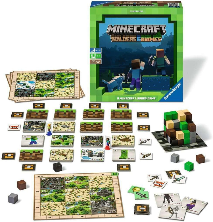 Ravensburger Minecraft: Builders & Biomes - Engaging Strategy Board Game