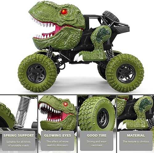 RC Dinosaur Truck 4WD with Lights (Rechargeable)