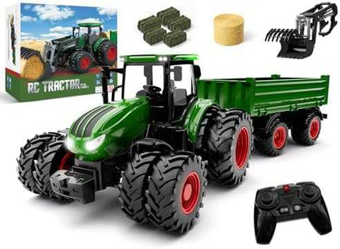 RC Tractor with Trailer & Front Loader