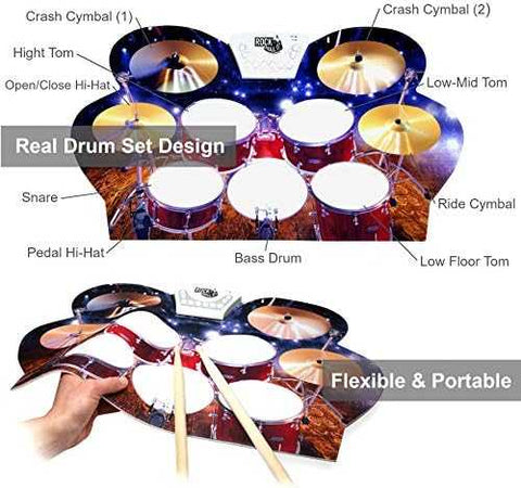 Drum Live - Roll-Up Drum Set for Practice Anywhere