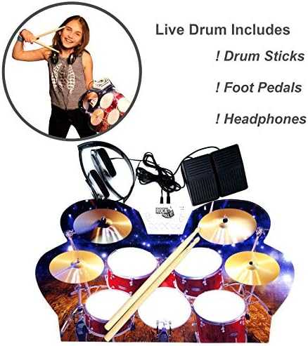 Drum Live - Roll-Up Drum Set for Practice Anywhere