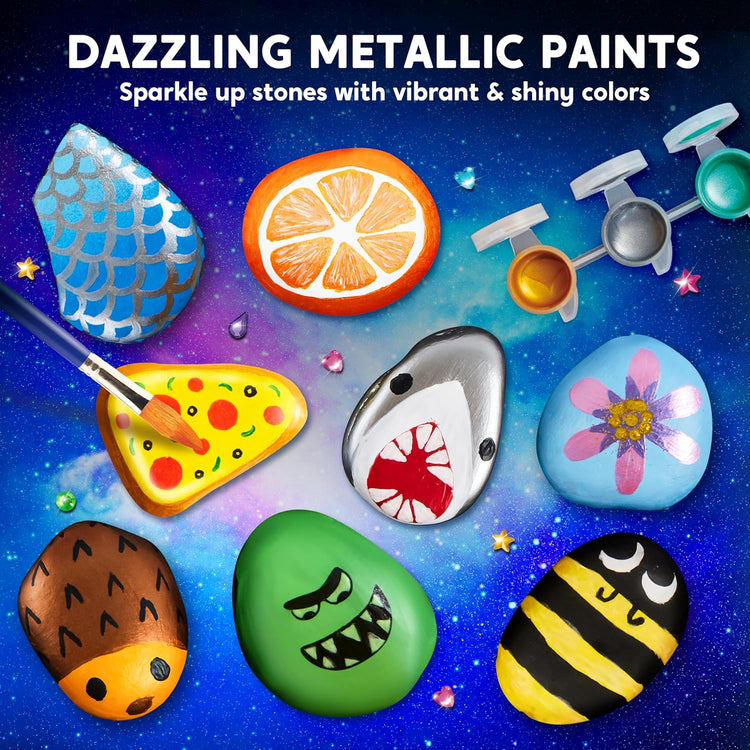 Rock Painting Kit- Glow in The Dark Rock Kit