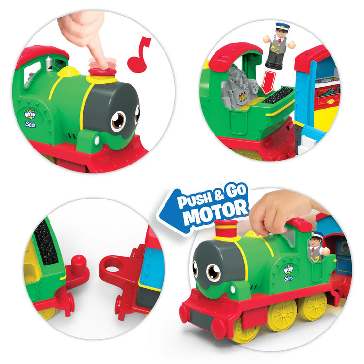 Sam the Steam Train - Push & Go 5-Piece Set