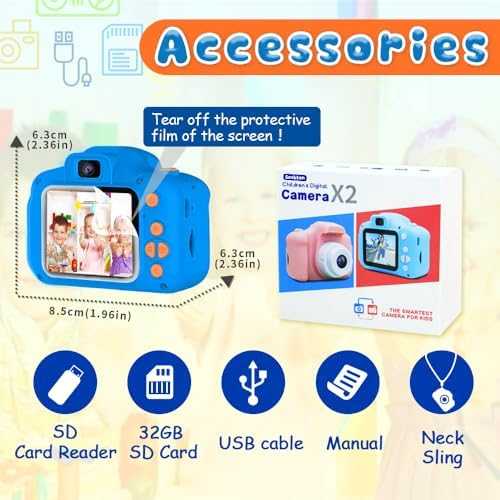 Seckton Kids HD Selfie Camera with 32GB SD Card