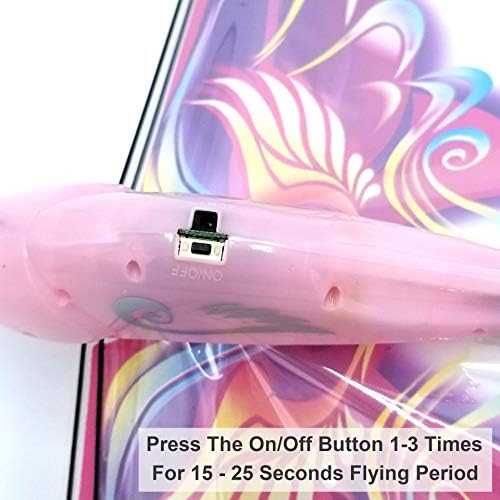 Self Flying eBird Pink Butterfly - No-Remote Flutter Fun