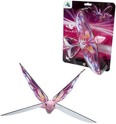 Self Flying eBird Pink Butterfly - No-Remote Flutter Fun