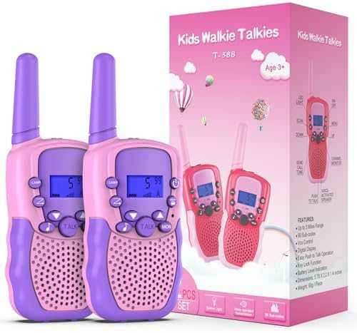 Selieve Kids Walkie Talkies (22 Channels, 3-Mile Range)