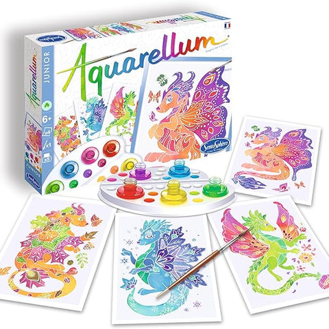 Sentosphere Aquarellum Junior Dragons Watercolor Painting Kit