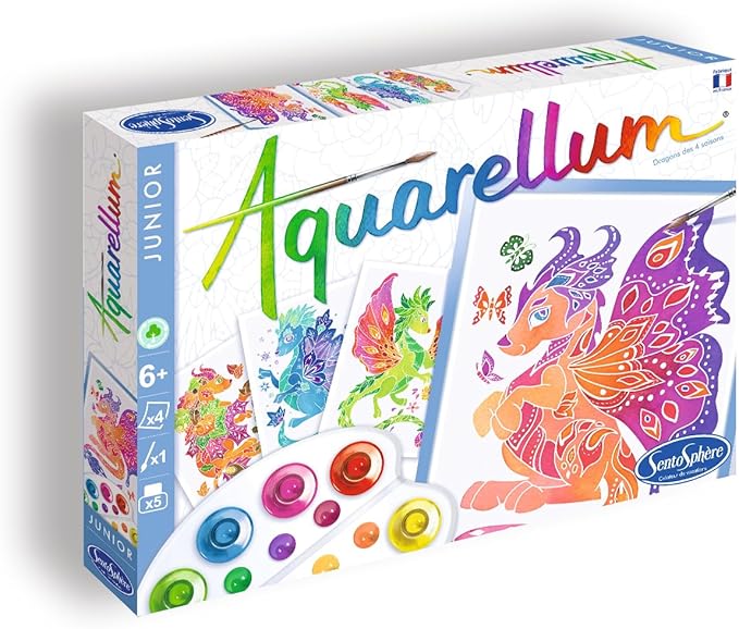 Sentosphere Aquarellum Junior Dragons Watercolor Painting Kit