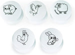 Janod Stampinoo Baby Farm - 5 Easy-Grip Toddler Stamps Set