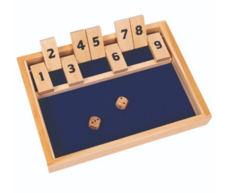 Shut the Box - 1-Player Dice Game with 9 Tiles to Close