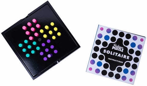 Solitaire - Classic Peg-Jumping Brain Teaser Board Game