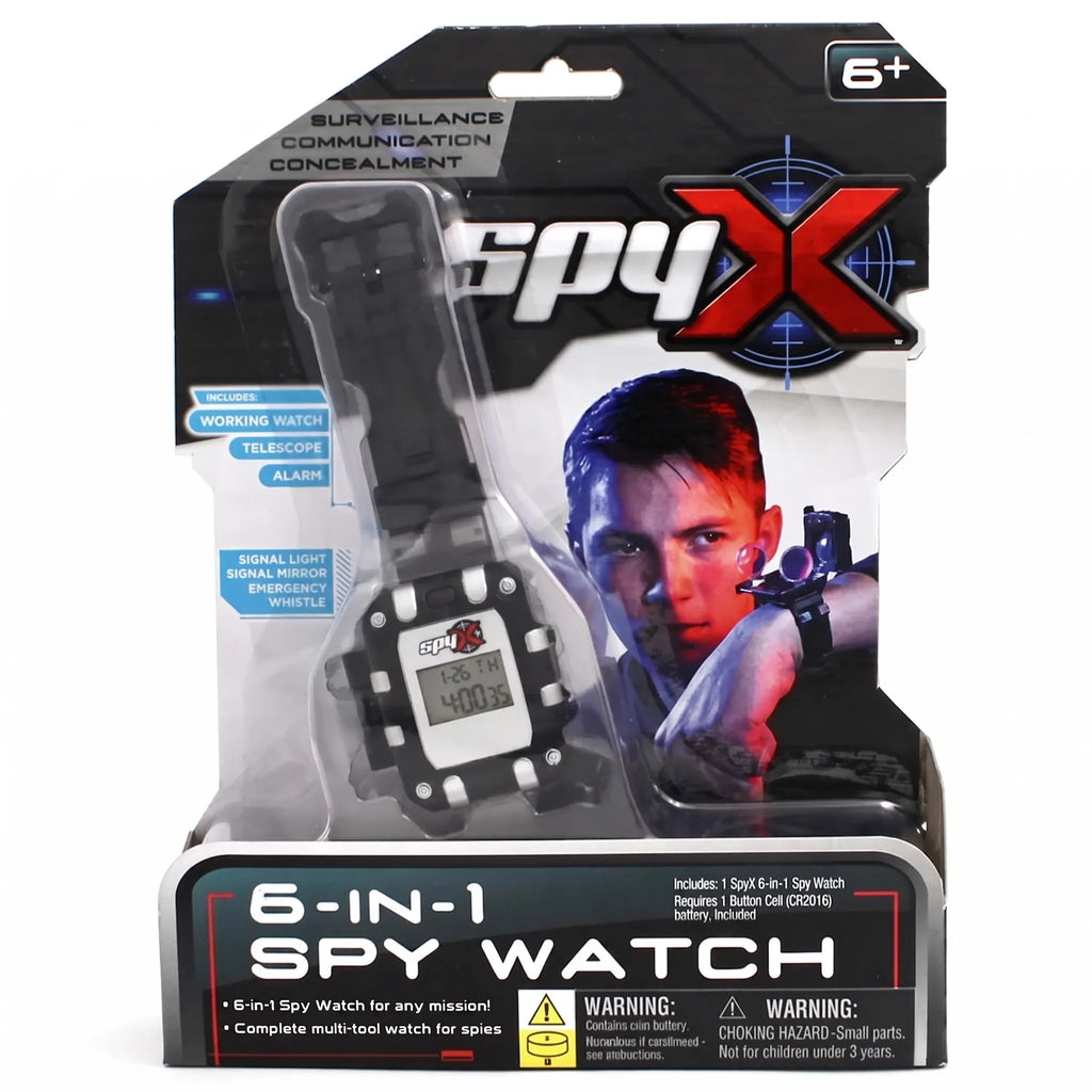 SpyX 6-In-1 Watch - Hidden Spy Tools on Your Wrist