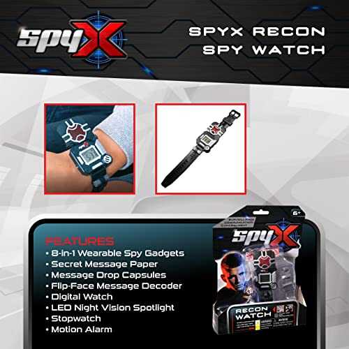 SpyX Recon Watch - 8 Spy Tools on Your Wrist