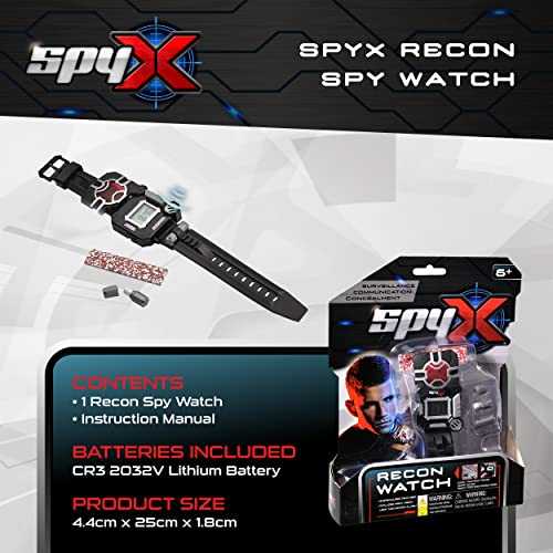 SpyX Recon Watch - 8 Spy Tools on Your Wrist