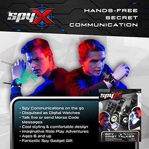 SpyX Wrist Talkies - 2-Pack Spy Watches with Comms
