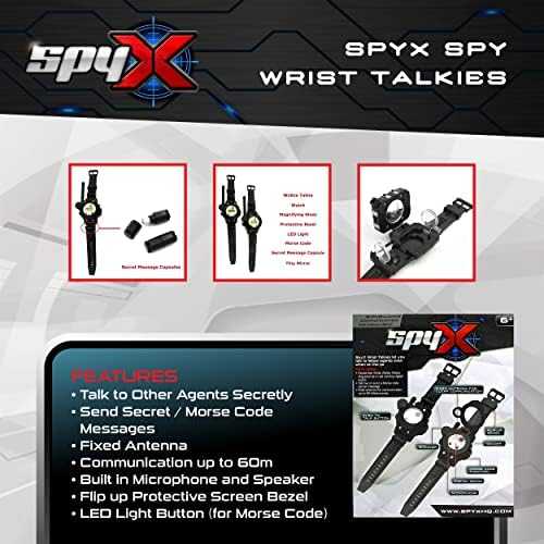 SpyX Wrist Talkies - 2-Pack Spy Watches with Comms