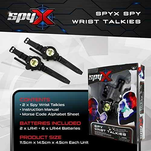 SpyX Wrist Talkies - 2-Pack Spy Watches with Comms
