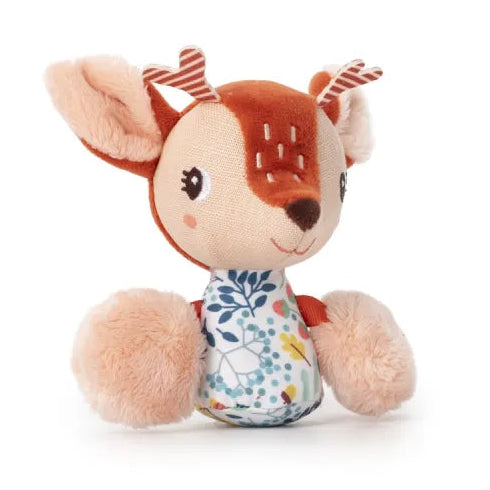 LILLIPUTIENS Stella Mini Rattle - Easy-Grip Fawn Sound Toy