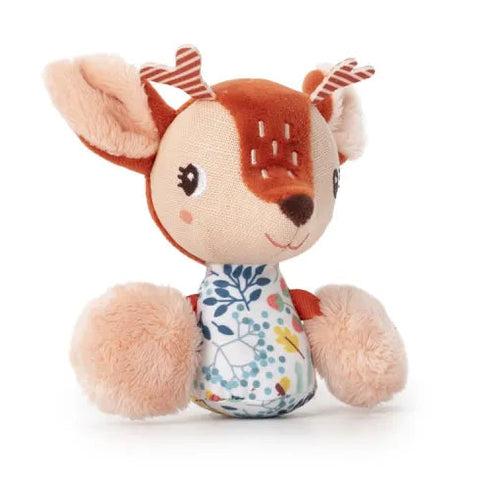 LILLIPUTIENS Stella Mini Rattle - Easy-Grip Fawn Sound Toy