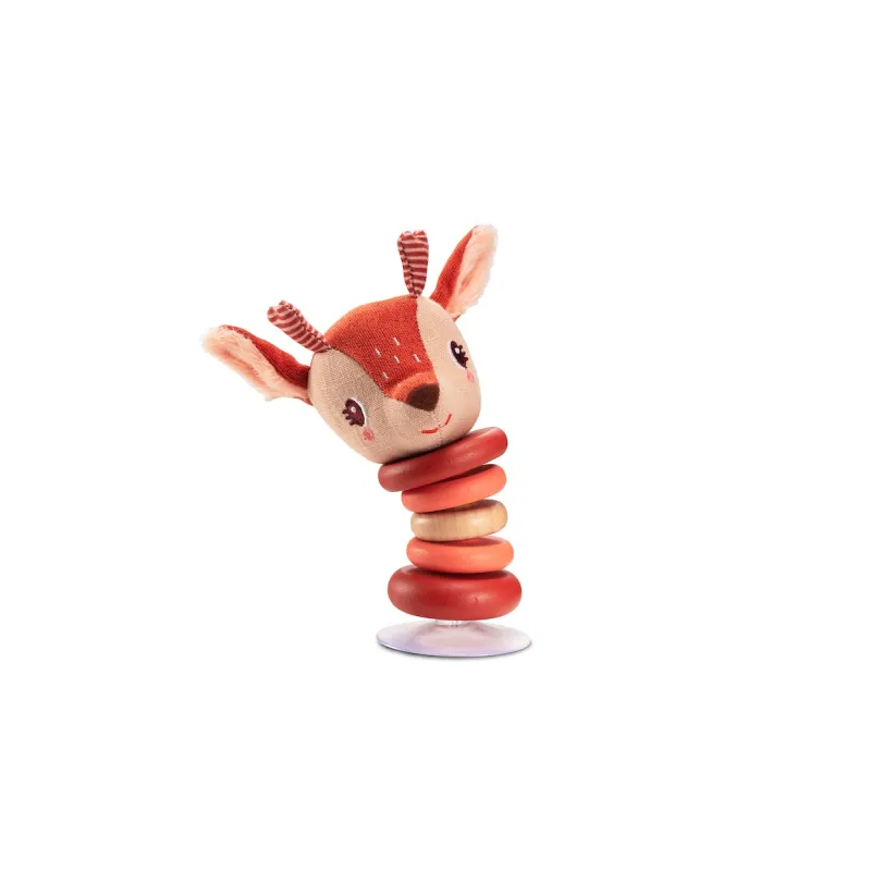 LILLIPUTIENS Stella Swinging Rattle - Suction Cup Fawn Toy