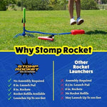 Stomp Rocket Jr Multi-Color Foam Rocket Launcher (8 Rockets)