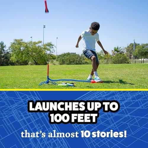Stomp Rocket Jr Multi-Color Foam Rocket Launcher (8 Rockets)