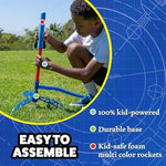 Stomp Rocket Jr Multi-Color Foam Rocket Launcher (8 Rockets)