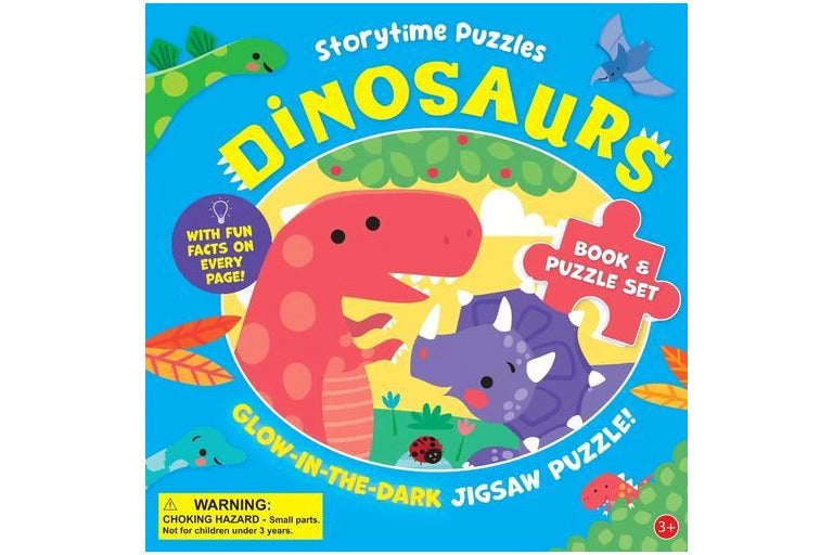 Buddy & Barney Storytime Puzzle Dinosaur - Glow-in-Dark