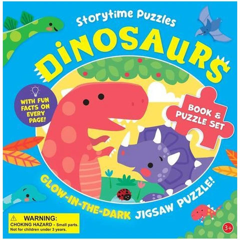 Buddy & Barney Storytime Puzzle Dinosaur - Glow-in-Dark