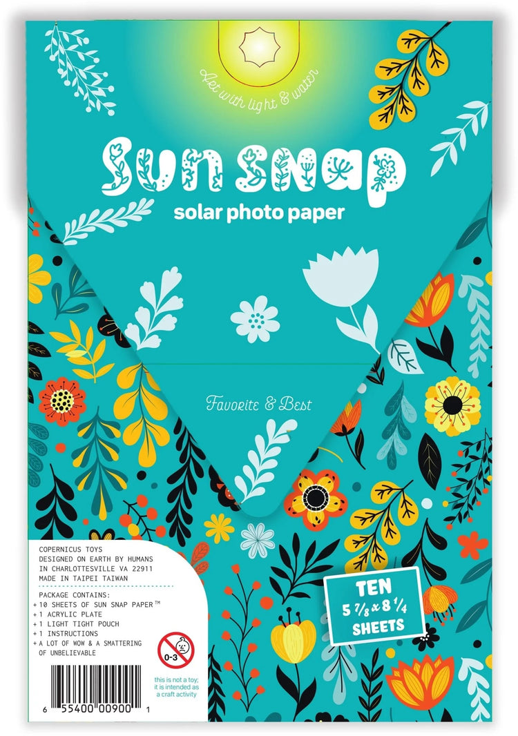 Sun Snap Photo Paper - Create Sun-Powered Art Prints