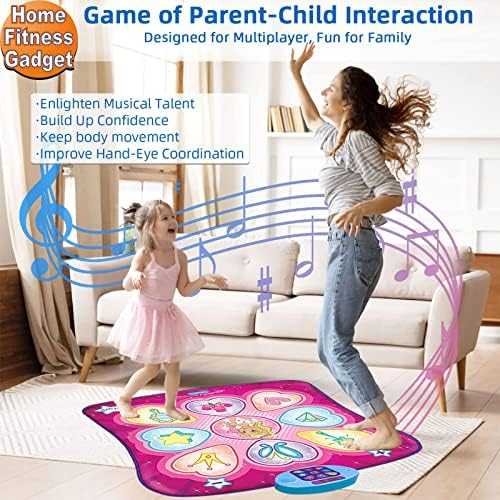 SUNLIN LED Dance Mat with Music & Rhythm Games