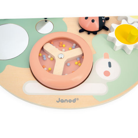 Janod Sweet Cocoon Busy Board - 7 Sensory Activities for Baby