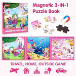 SYNARRY Unicorn Mermaid Princess Magnetic Puzzles