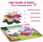 SYNARRY Unicorn Mermaid Princess Magnetic Puzzles