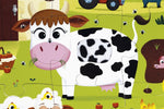 Janod Tactile Farm Puzzle - 20 Pieces with 7 Touch Textures