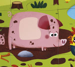 Janod Tactile Farm Puzzle - 20 Pieces with 7 Touch Textures