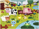 Janod Tactile Farm Puzzle - 20 Pieces with 7 Touch Textures