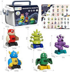 TEMI Magnetic Robot Stacking Toy Set with Storage Box
