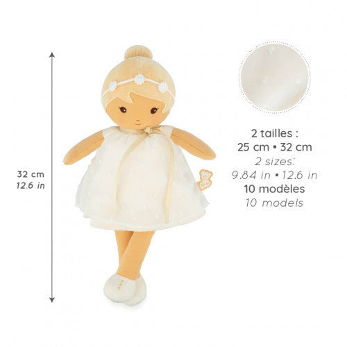 Kaloo Daphné Tendresse Doll - 32 cm Big Cuddles & Organza Dress