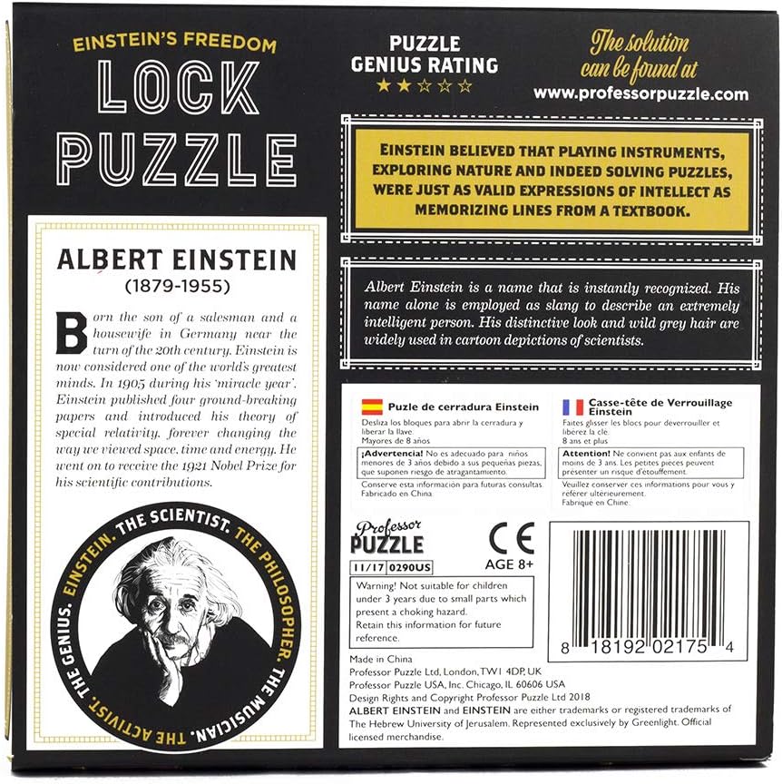 The Einstein Collection Lock Puzzle