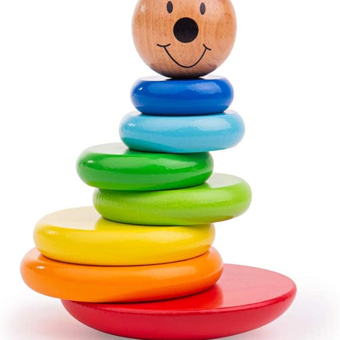 Tidlo Wooden Magnetic Wobbly Stacker