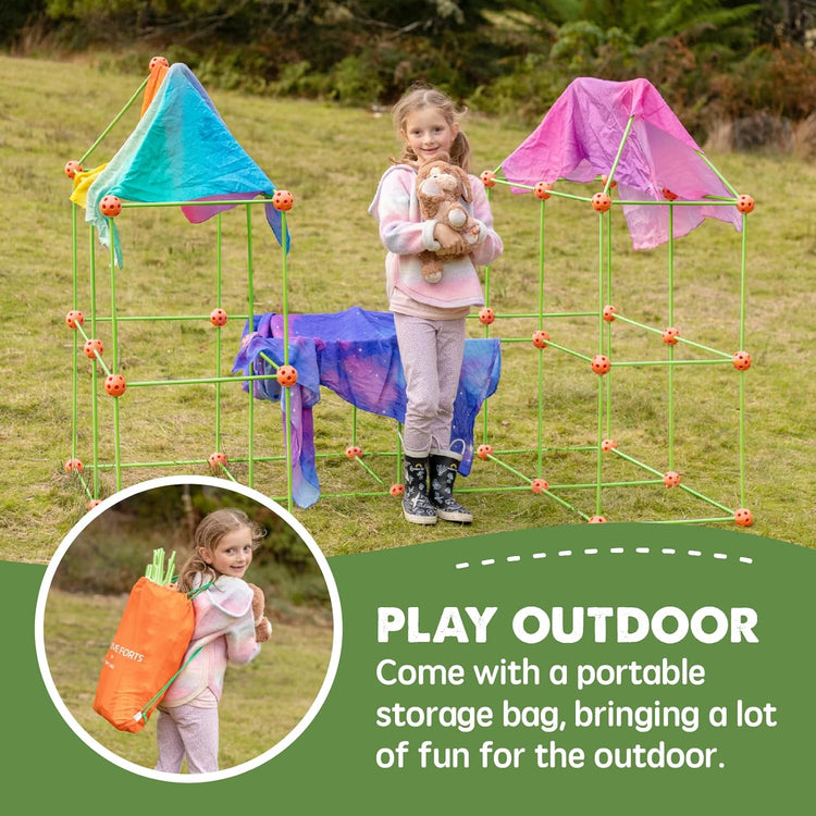 Tiny Land Fort Building Kit Creative Fort Indoor Outdoor