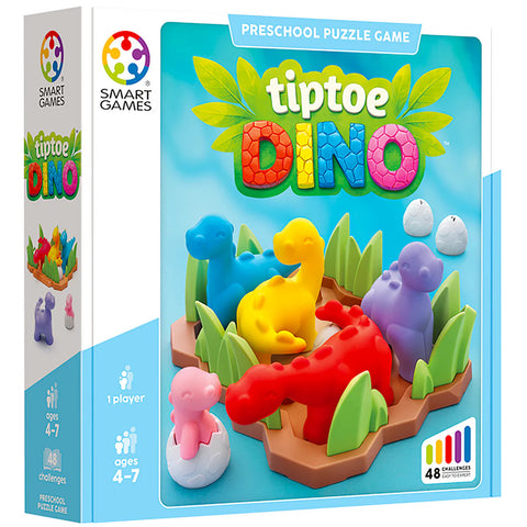 Tiptoe Dino - 48 Dino Egg Logic Challenges