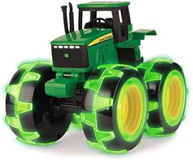 TOMY Monster Treads John Deere Tractor with Light-Up Wheels