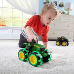 TOMY Monster Treads John Deere Tractor with Light-Up Wheels