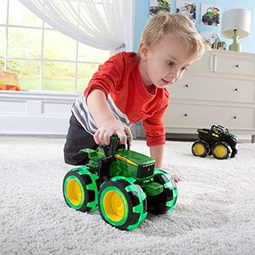 TOMY Monster Treads John Deere Tractor with Light-Up Wheels