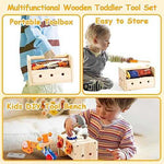 TONZE Wooden Kids Tool Set with Apron (39 pcs)
